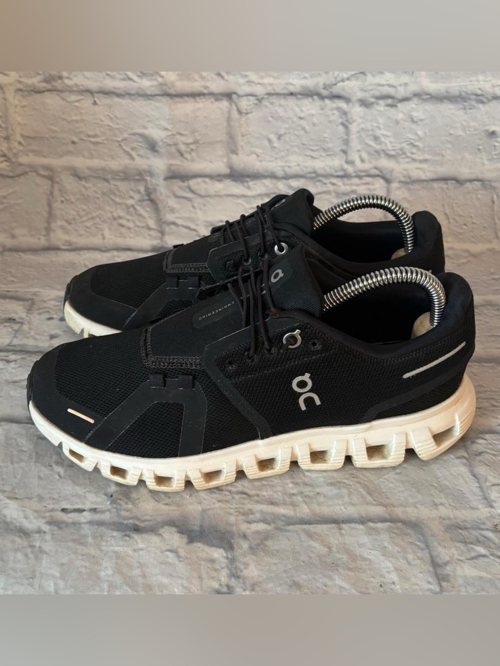 On Running Women’s Cloud Sneakers in Black and White
